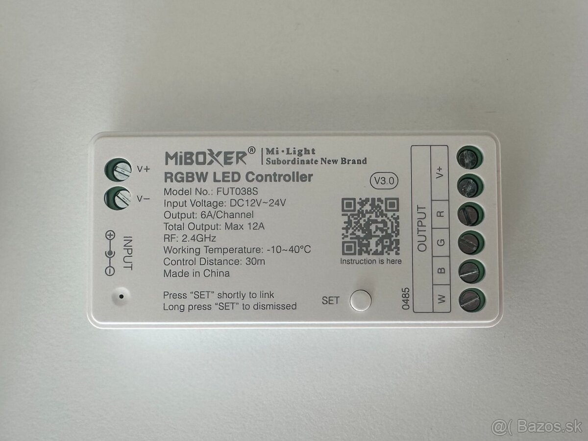 LED ovládač Miboxer FUT038s RGBW