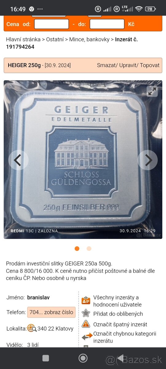 GEIGER 250g