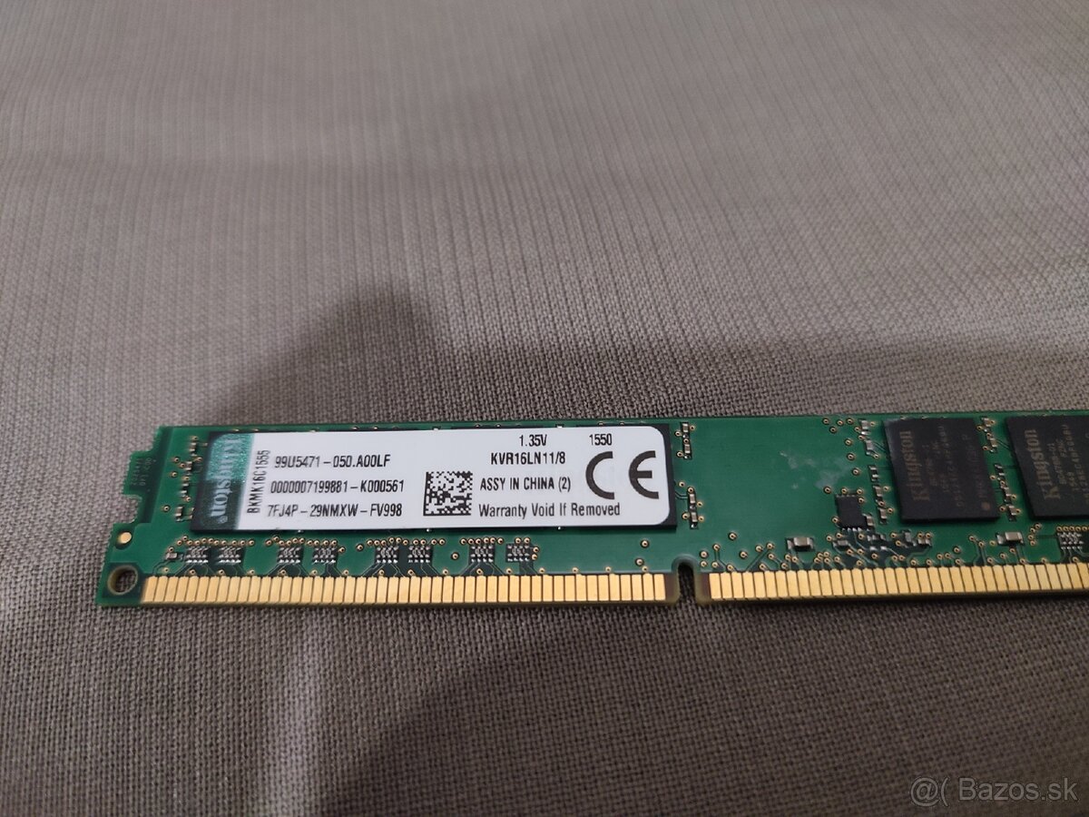 Ram ddr3 8 gb kingstone