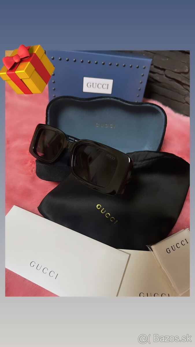 Gucci slnečné okuliare čierne