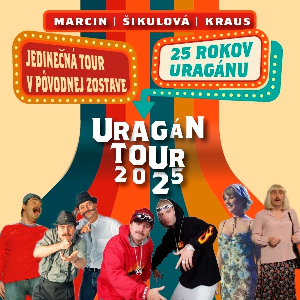 Uragán tour Levice - 20.3.2025 - 2x vstupenka