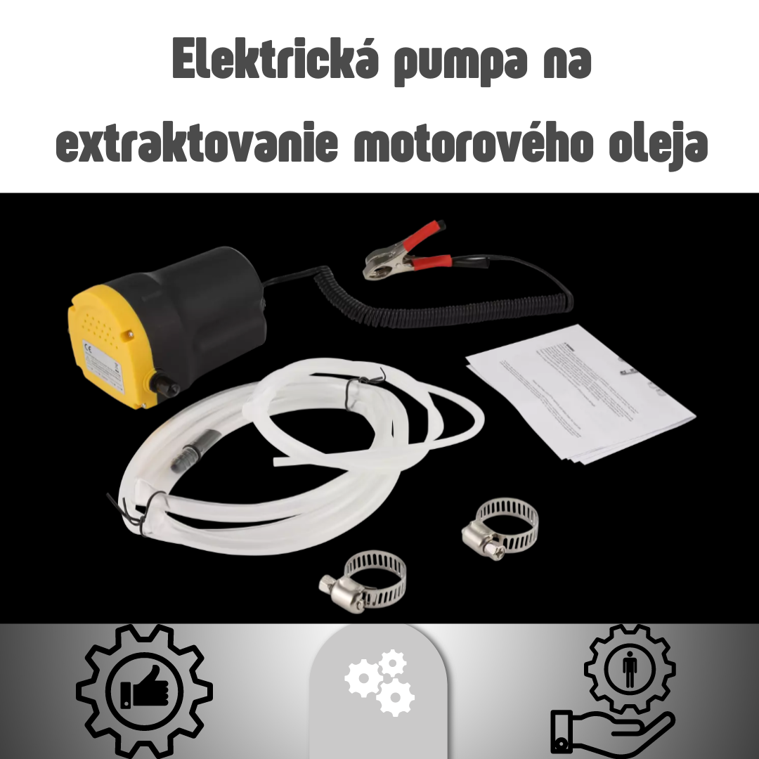 Elektrická pumpa na extraktovanie motorového oleja