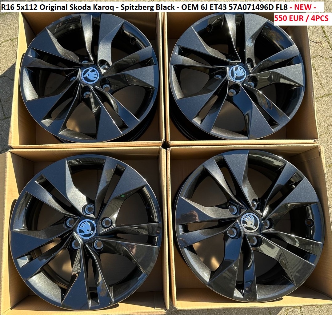 R16 5x112 Original Skoda Karoq - Spitzberg / nove / dph