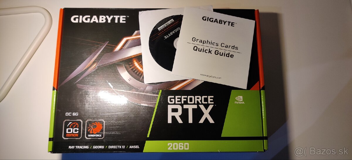 Predám Gigabyte RTX 2060 6GD Rev. 2.0