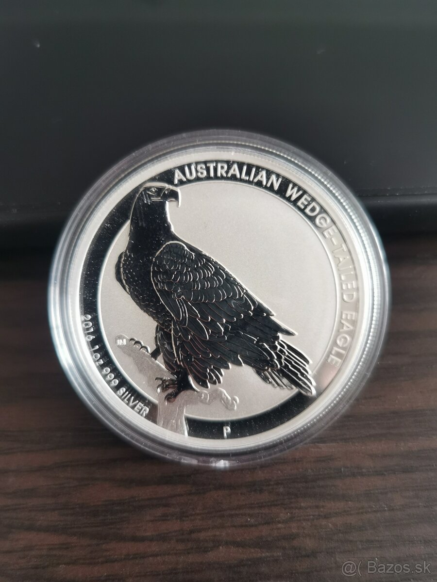 Investičné striebro Wedge-Tailed Eagle 2016