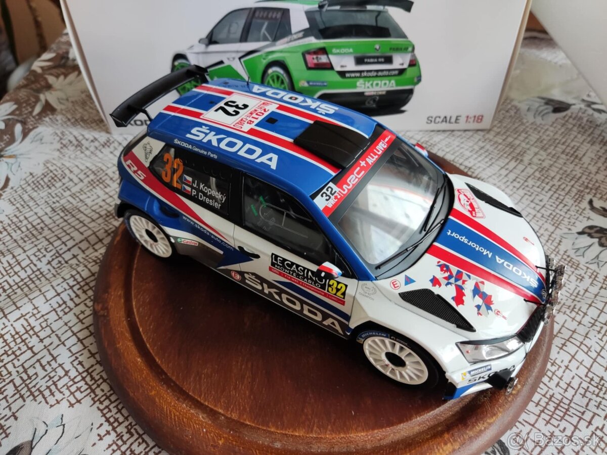 Škoda Fabia R5 n. 32 Monte Carlo rally 2018 1:18