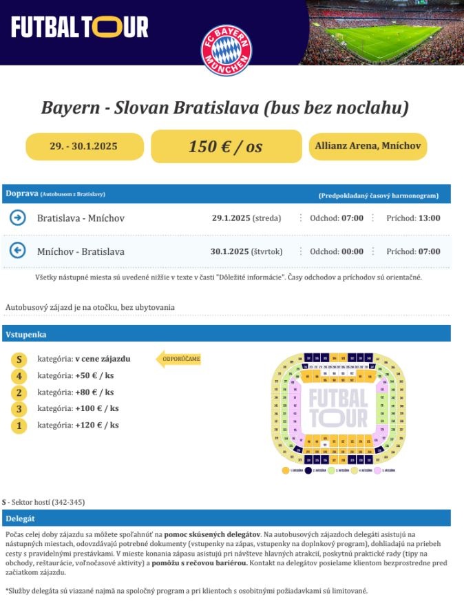 Bayern Mníchov vs Slovan Bratislava