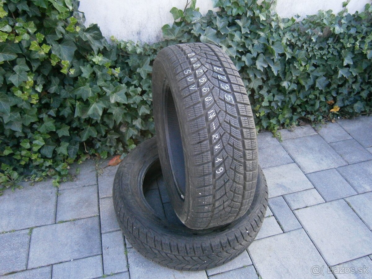 Predám 2x zimné pneu Goodyear 225/60 R17 103VXL