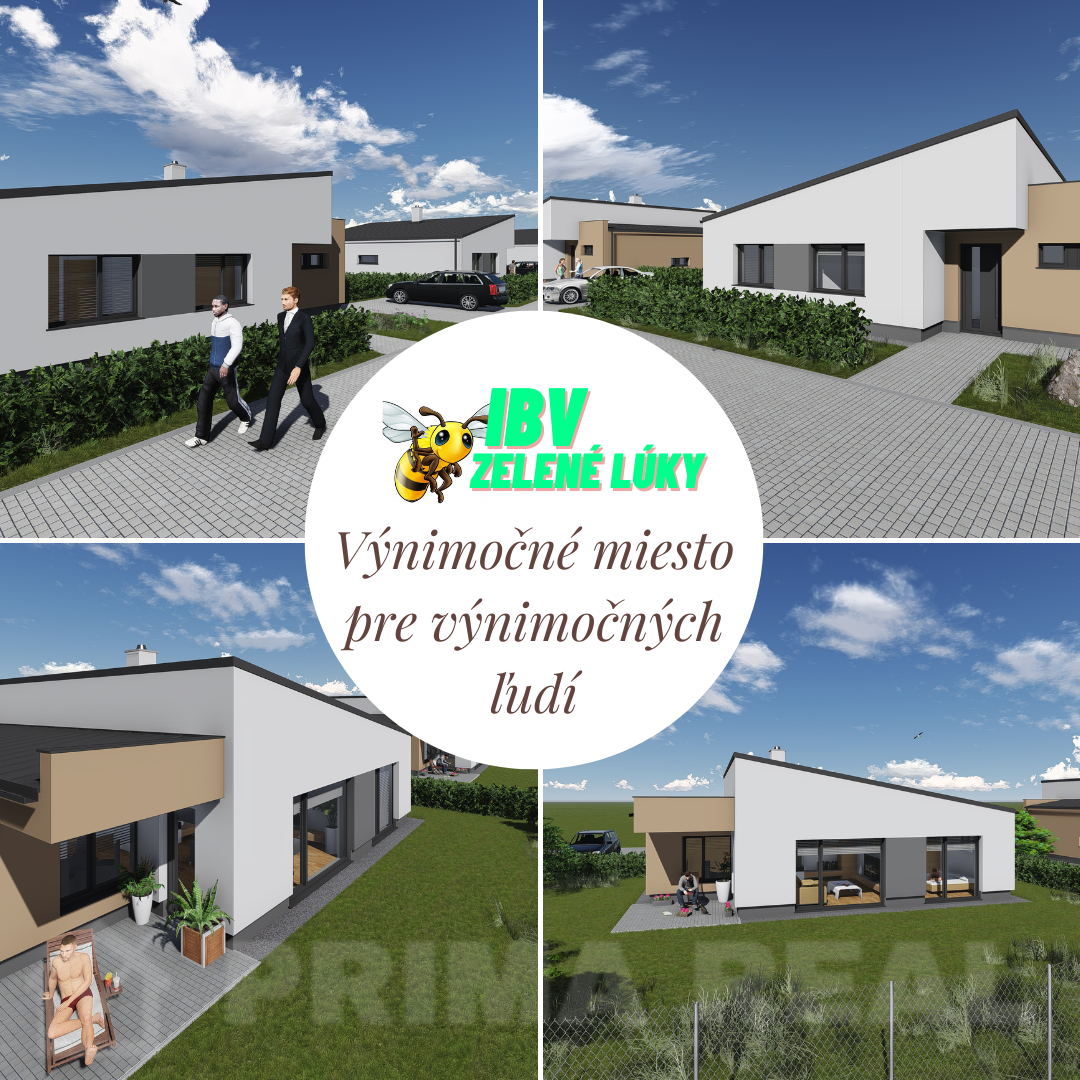 ✅ IBV Zelené lúky: 4-izbový bungalov na kľúč, Sučany