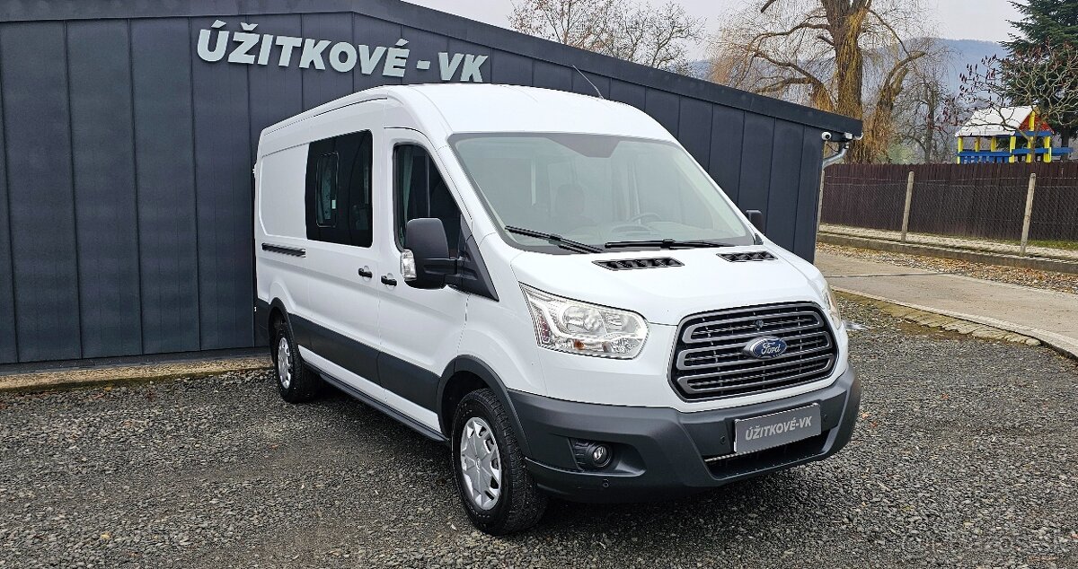 Ford Transit TDCI 130K L2H2 6Miest Led Ťažné kúp.v SR