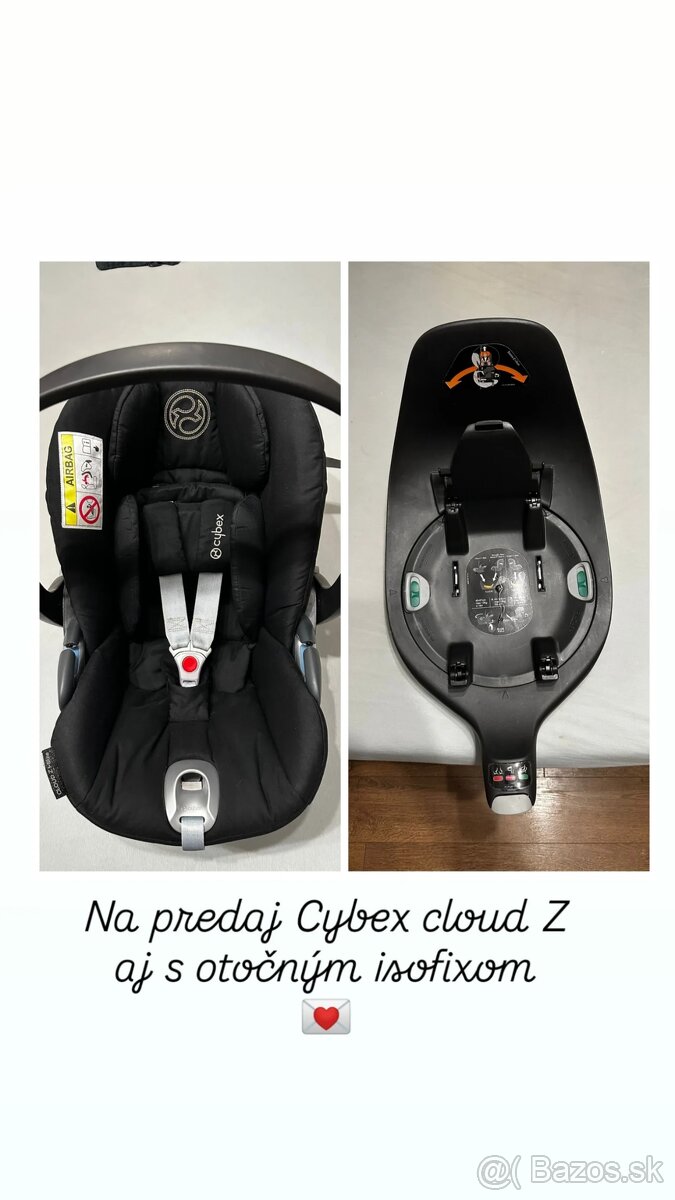 Vajíčko Cybex Cloud Z i-size a isofix cybex Base Z 360°