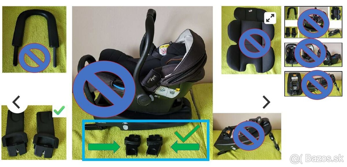 Adapter Kocik Britax verz Joie Autosedacka (Vajicko)