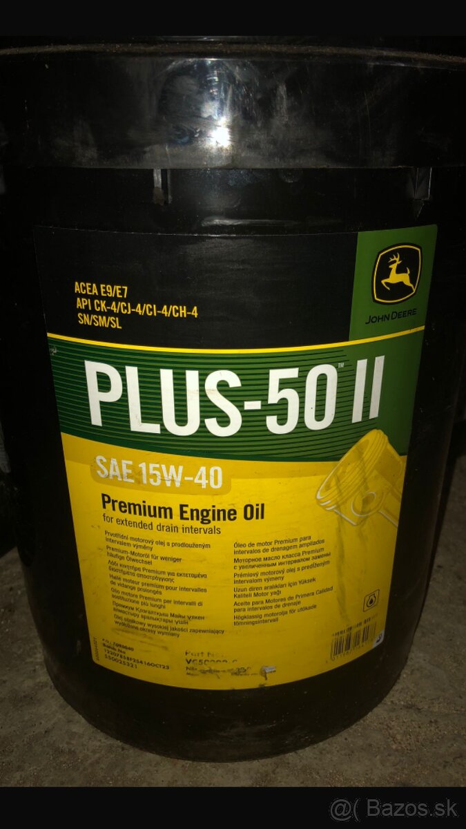 John Deere Plus 50 II 15W-40 20L