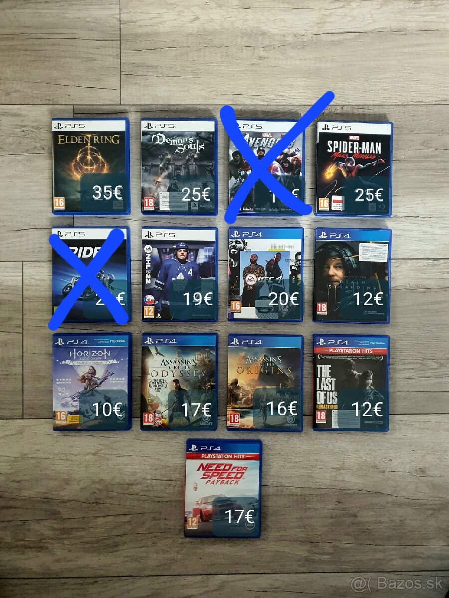 Predám hry na - ps4/ps5