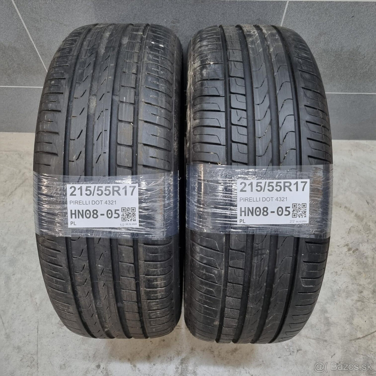 Letné pneumatiky 215/55 R17 PIRELLI DOT4321