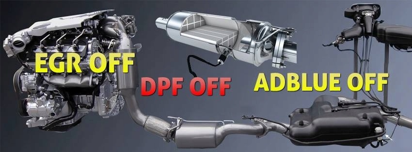 Ad Blue OFF, EGR OFF, DPF OFF, DTC OFF, START-STOP OFF