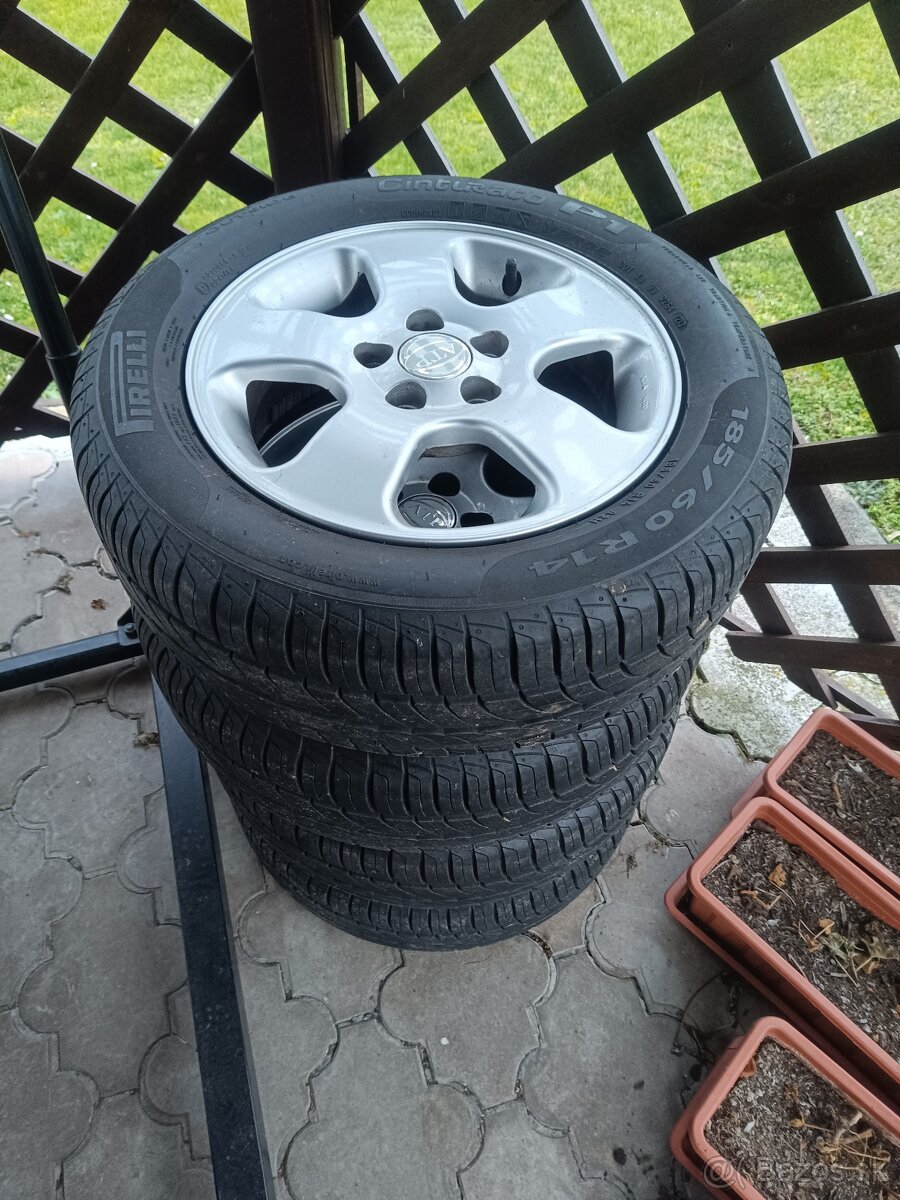 Alu disky ATP 5x100R14 s letnými pneumatikami Pirelli