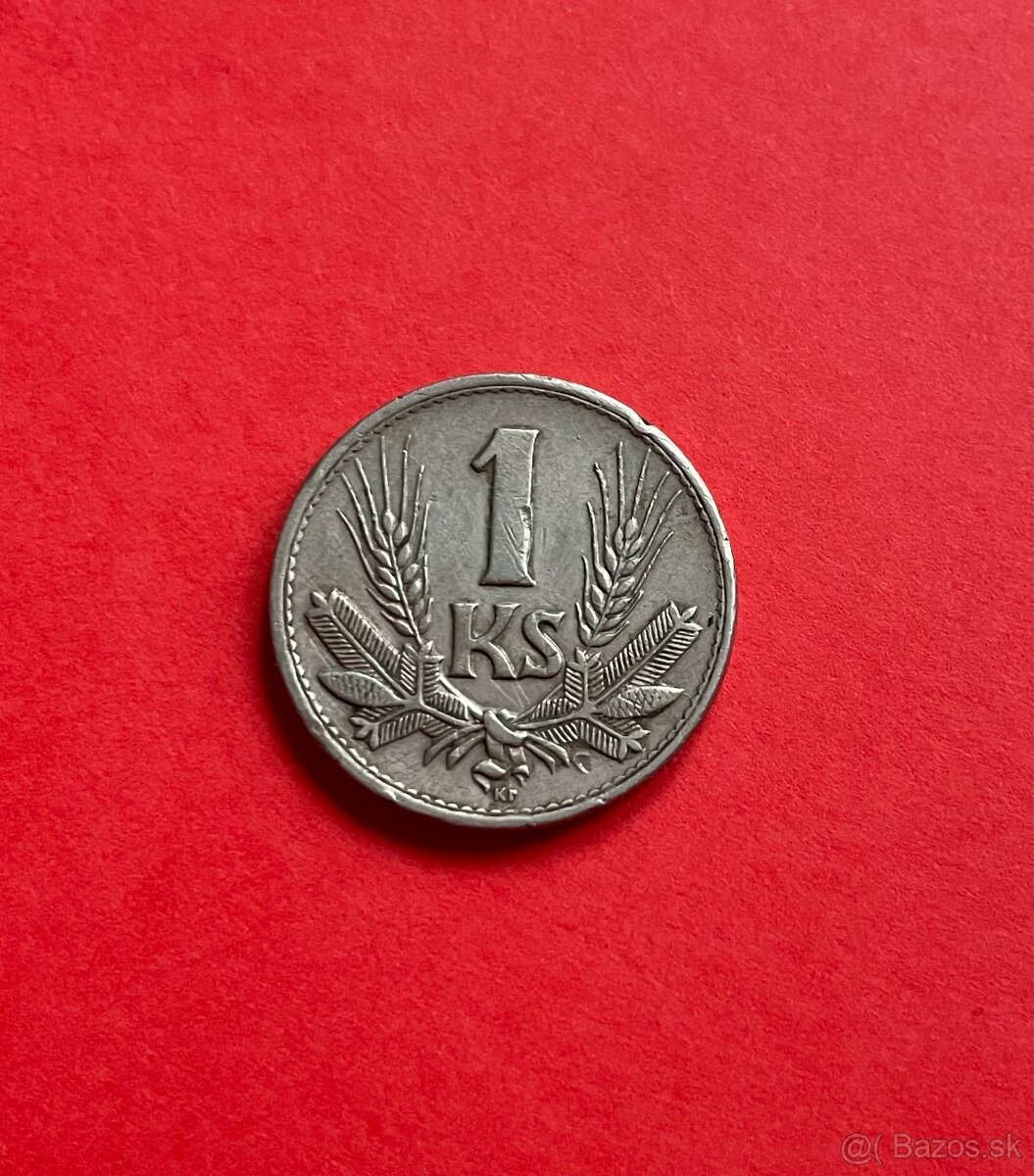 1 Koruna 1945 - Slovenský Štát