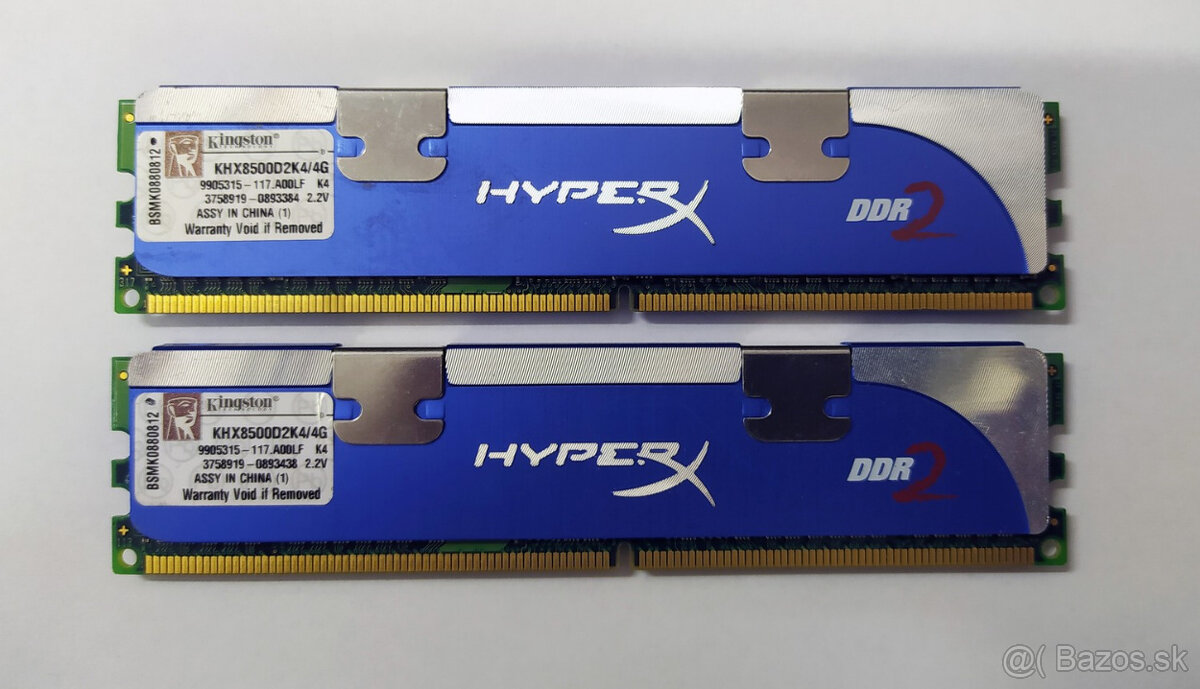 DDR2 4GB /2x 2GB/ 1066MHz Kingston HyperX