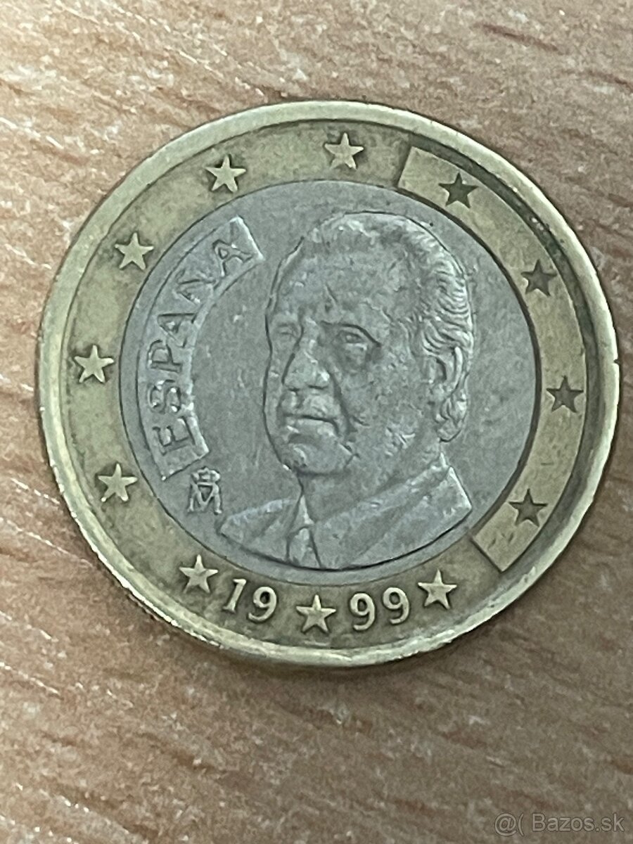 Predám vzácnu 1 € mincu ESPAÑA