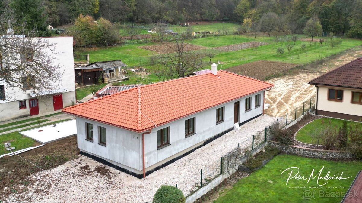 Na predaj novostavba 5-izbový dom typu BUNGALOV v obci Podho