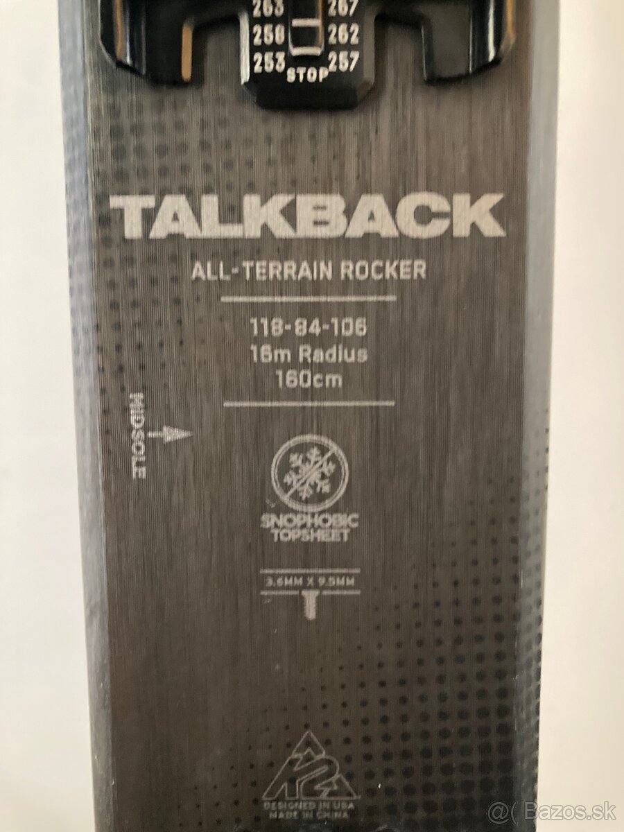 Skialpovy set K2 Talkback  84 160cm