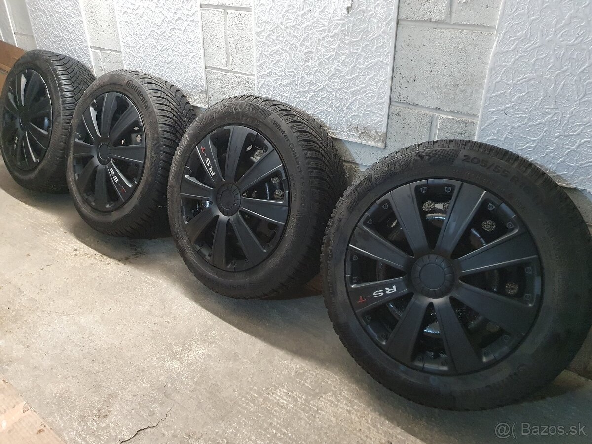 Zimná sada 205/55 r16 DOT 3520 na originálDiskoch FORD 5x108