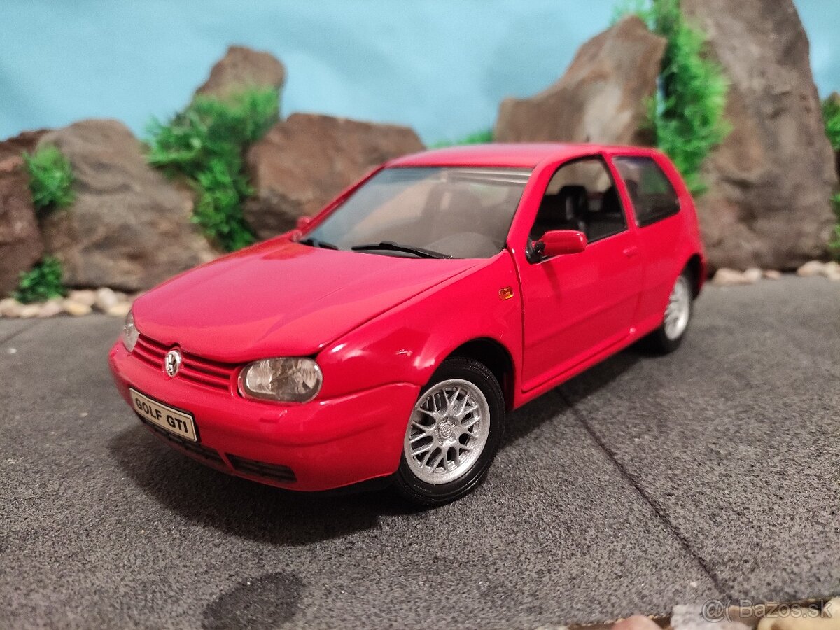 prodám model 1:18 volkswagen golf IV GTi