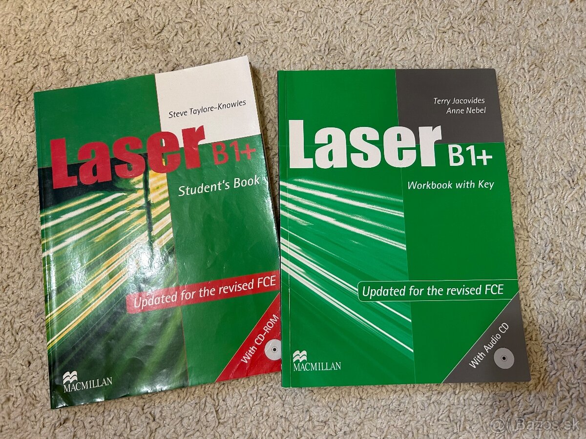 Učebnica a pracovný zošit Laser B1+ s CD