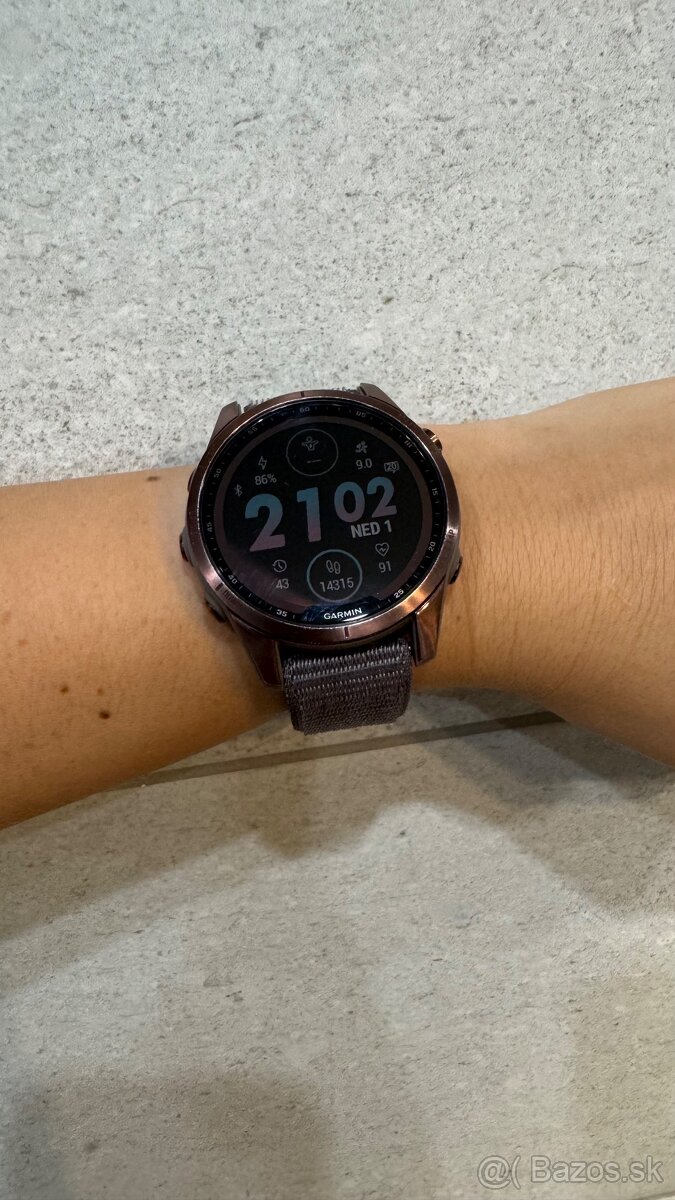 GARMIN fenix 7s sapphire solar bronze