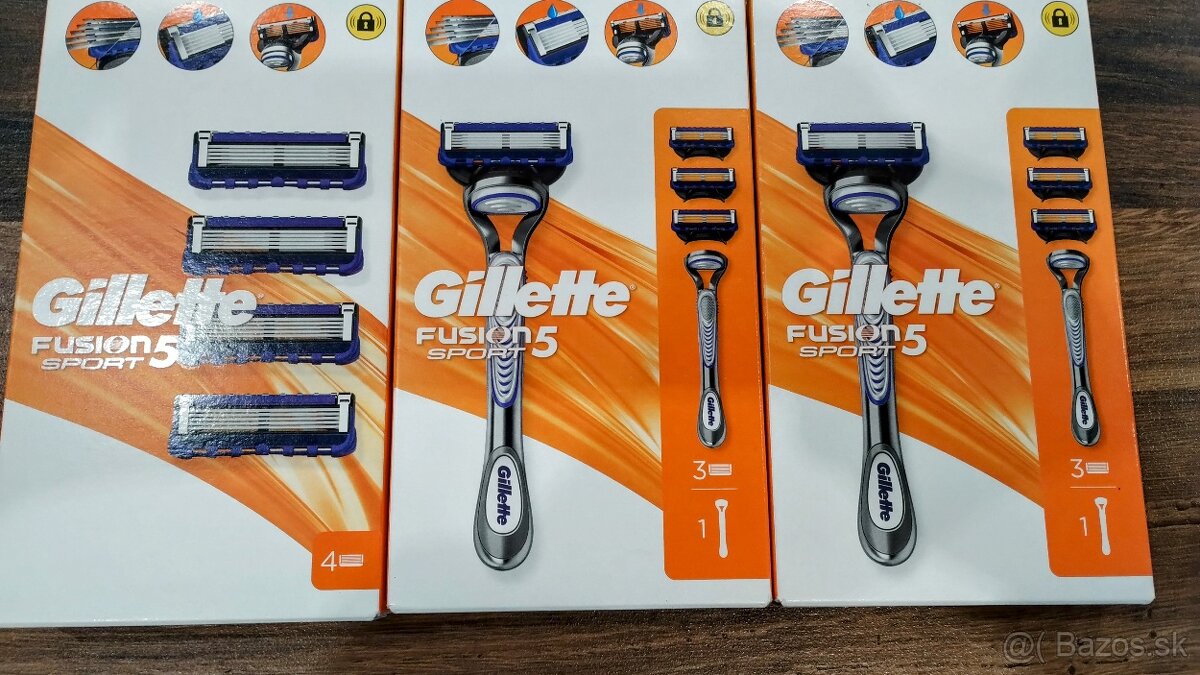 Predám hlavice na stojacej Gillette fusion