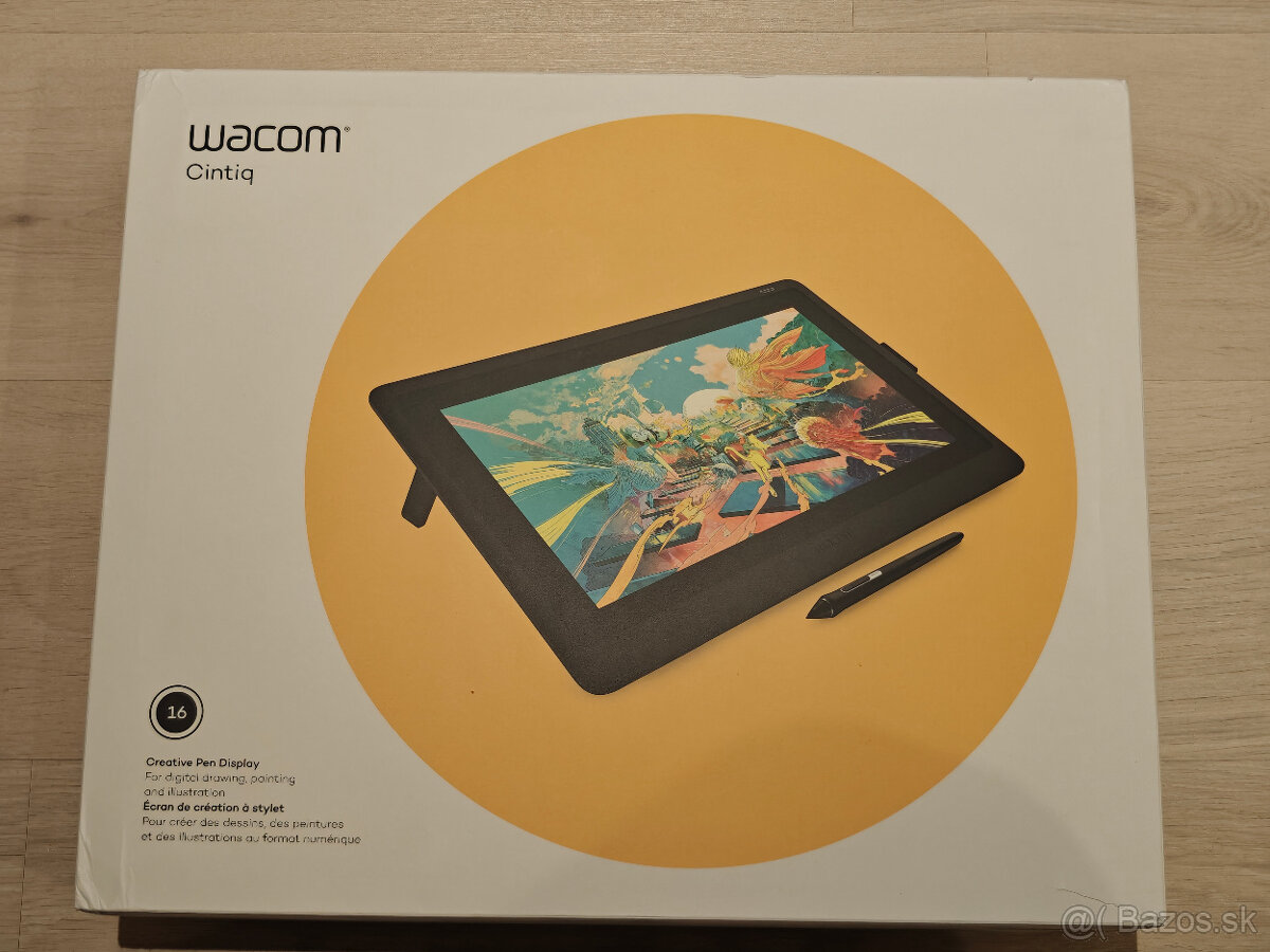 Wacom Cintiq 16 - nový, nepoužitý, záruka