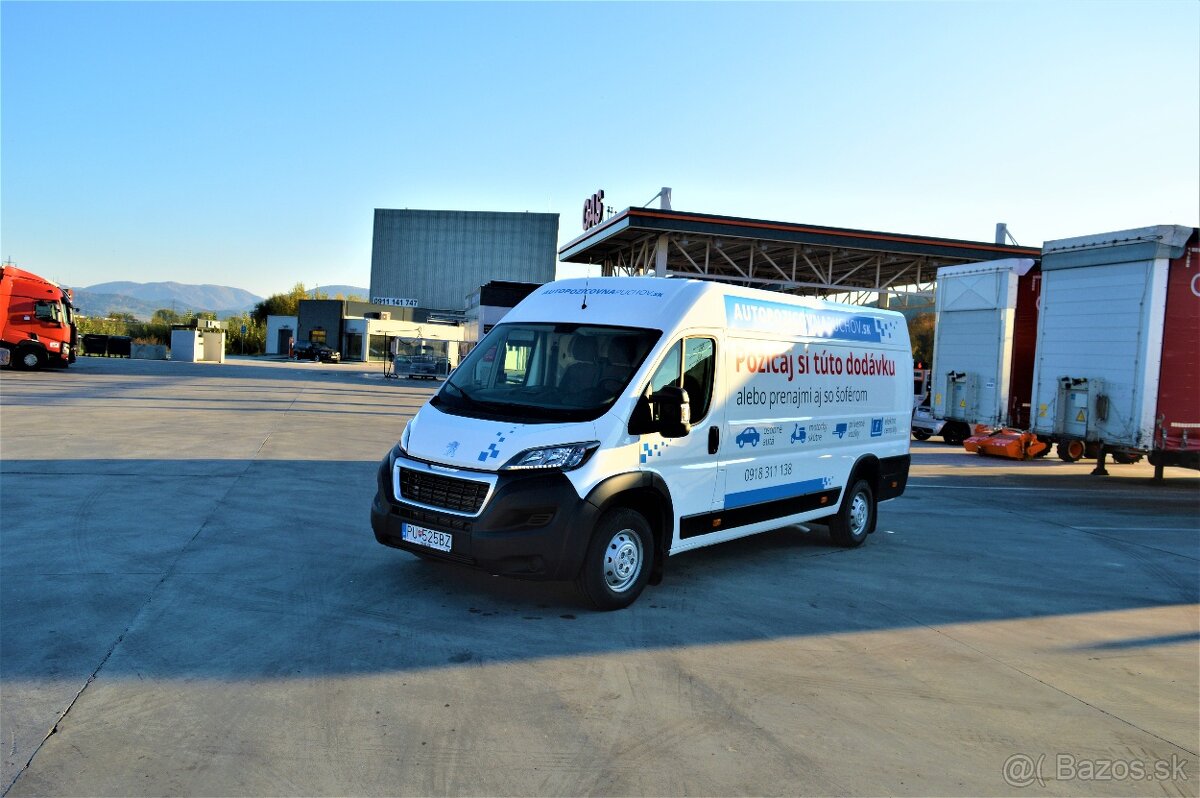 Prenájom dodávky Peugeot Boxer L4H2 | AutopožičovňaPúchov.SK