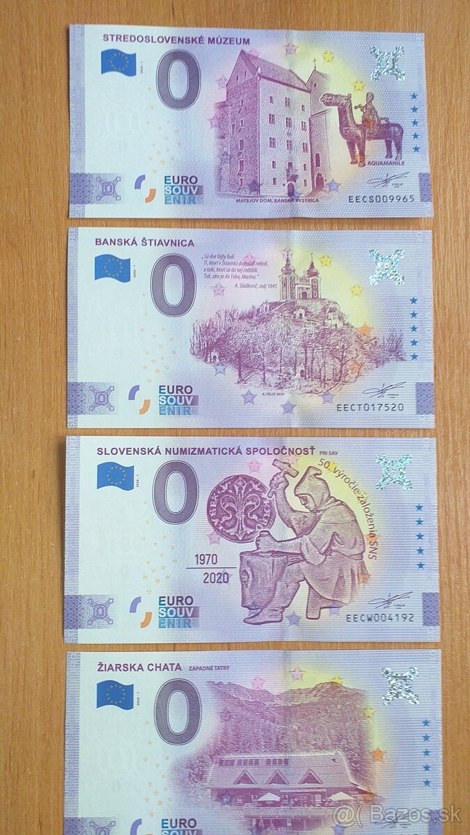 0 euro bankovka, 0 euro souvenir, 0€ bankovka 3