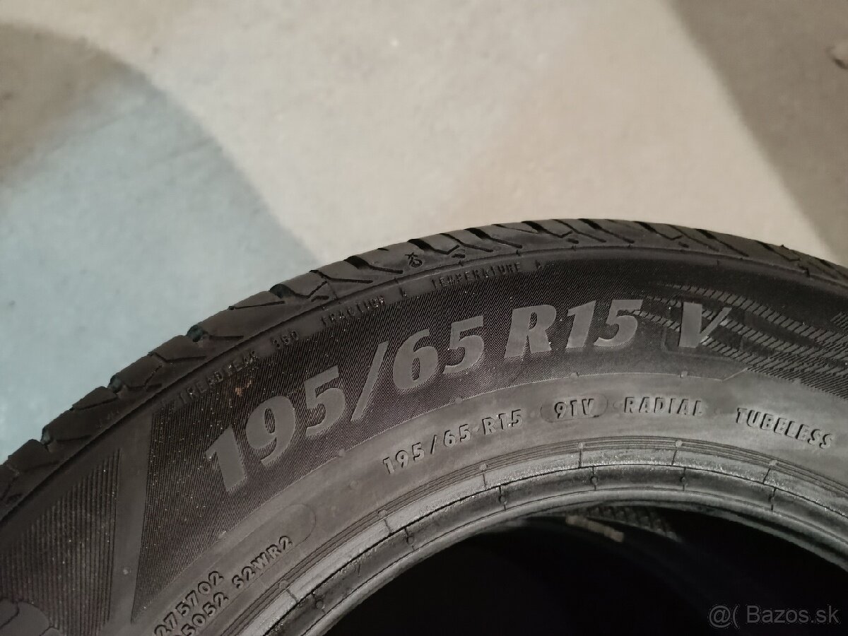 Predám pneu Matador 195/65 R15 letné