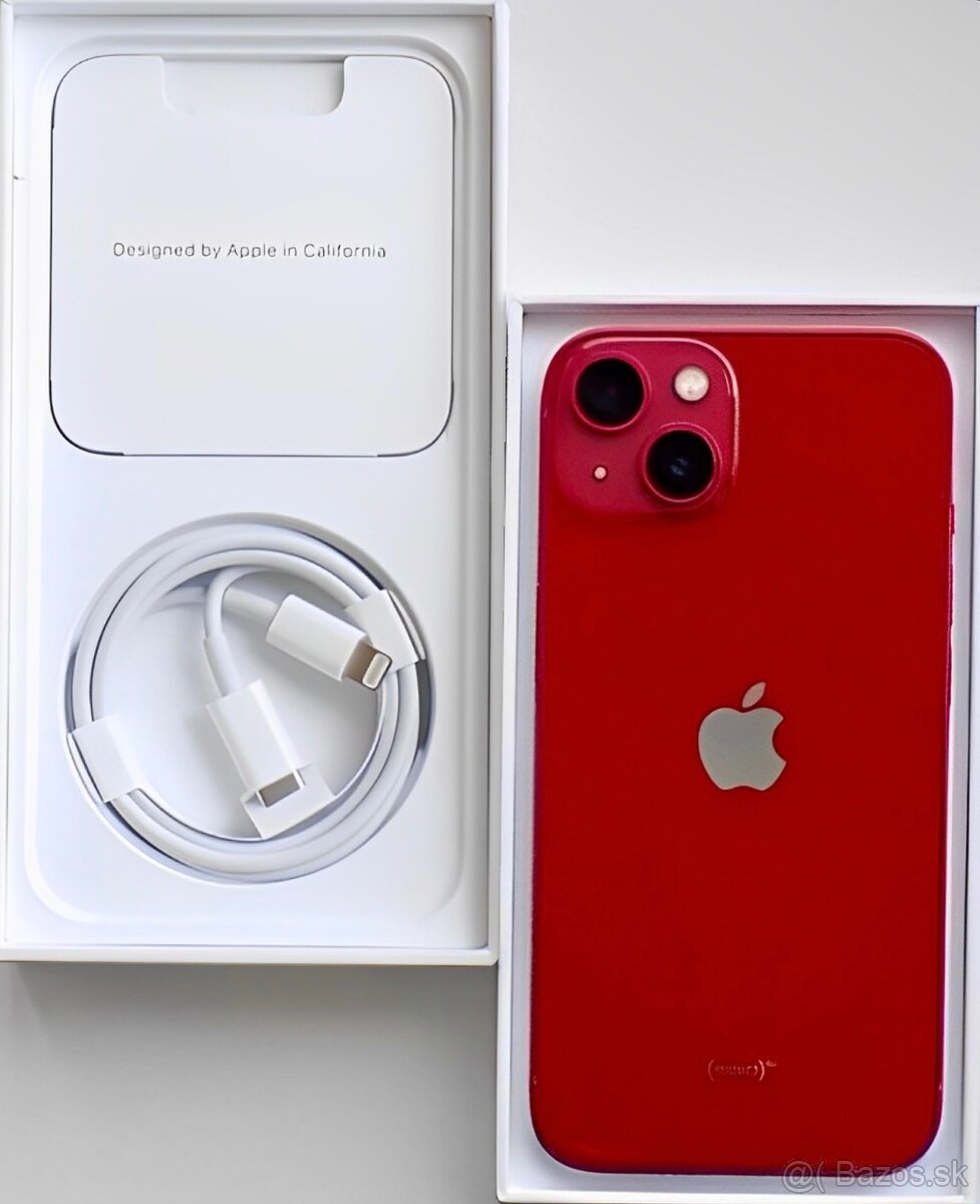 iPhone 13 Mini Red KONDICE BATERIE 100% TOP