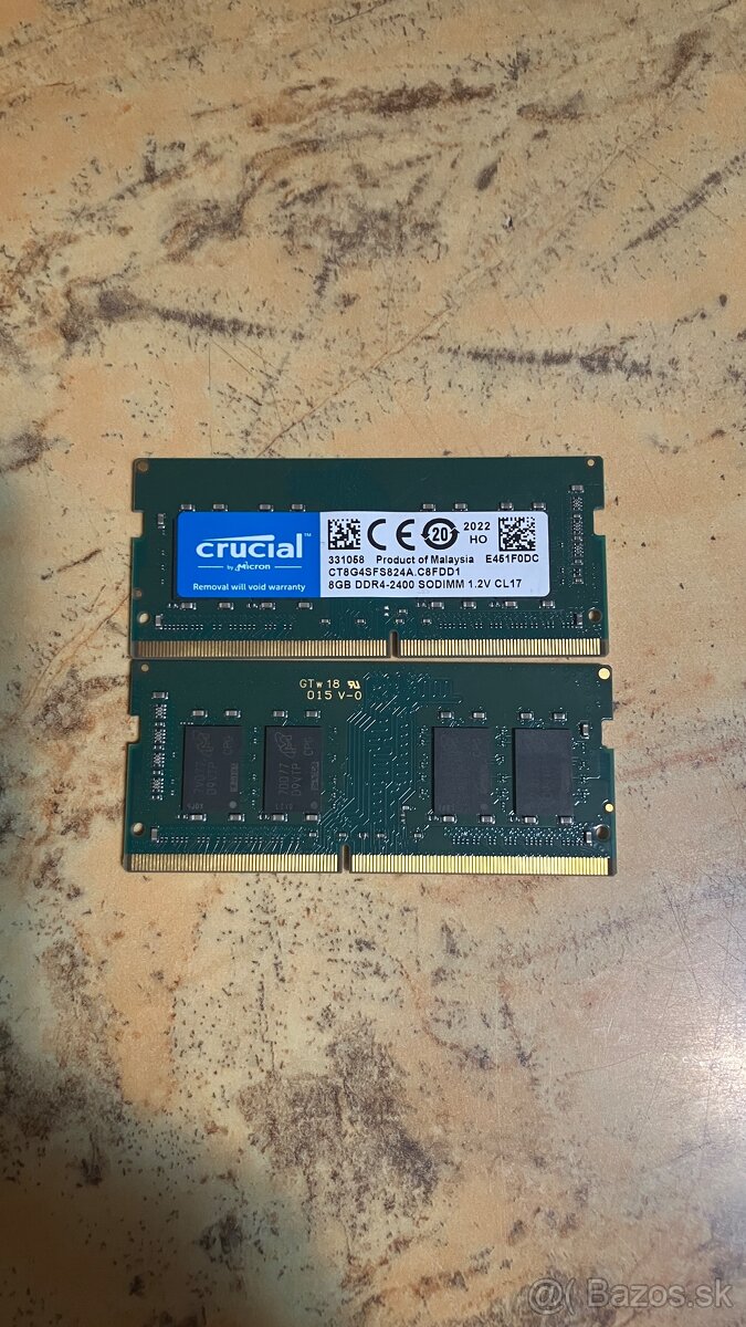 16gb ram Crucial (2x8gb)