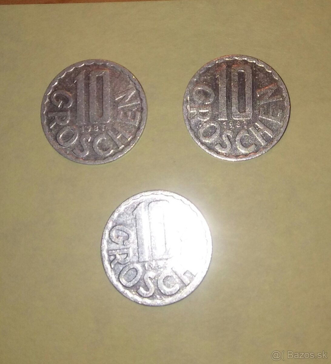 Rakúske, Nemecké, Belgické mince