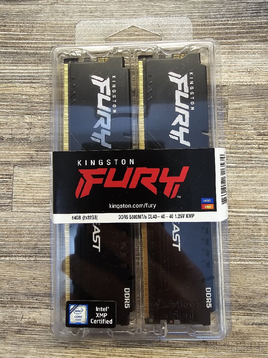 DDR5 RAM Kingston FURY 64GB KIT DDR5 5600MHz CL40