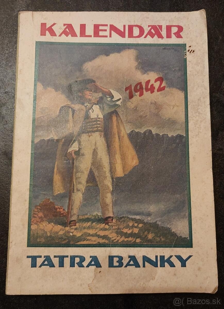 Kalendár Tatra Banky 1942 Slovenský Štát