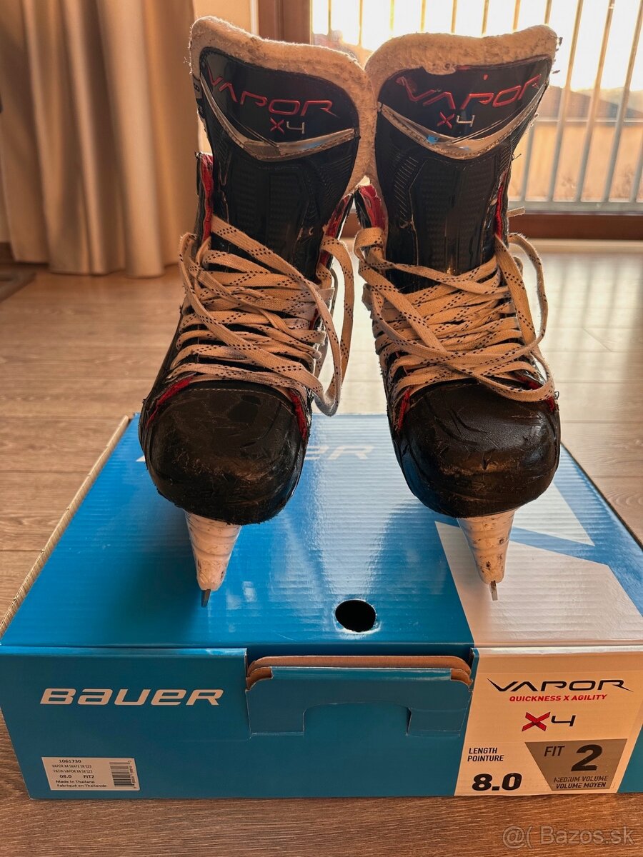 Hokejové korčule Bauer Vapor X4 Senior, veľ 8, Fit 2, EUR 43