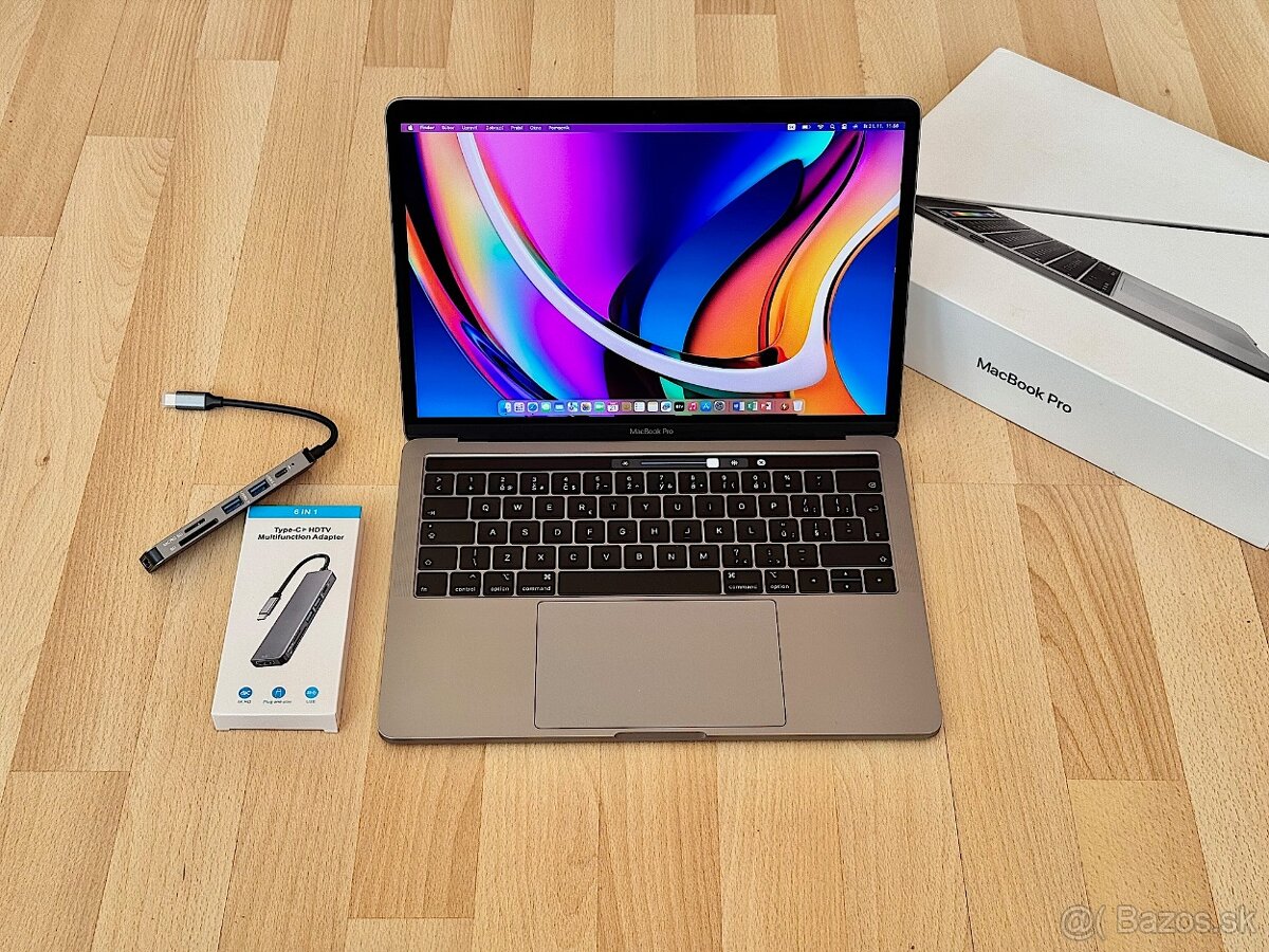 MacBook Pro 13" i7-2.7GHz 4j/16GB/256GB, Touchbar, TOP STAV