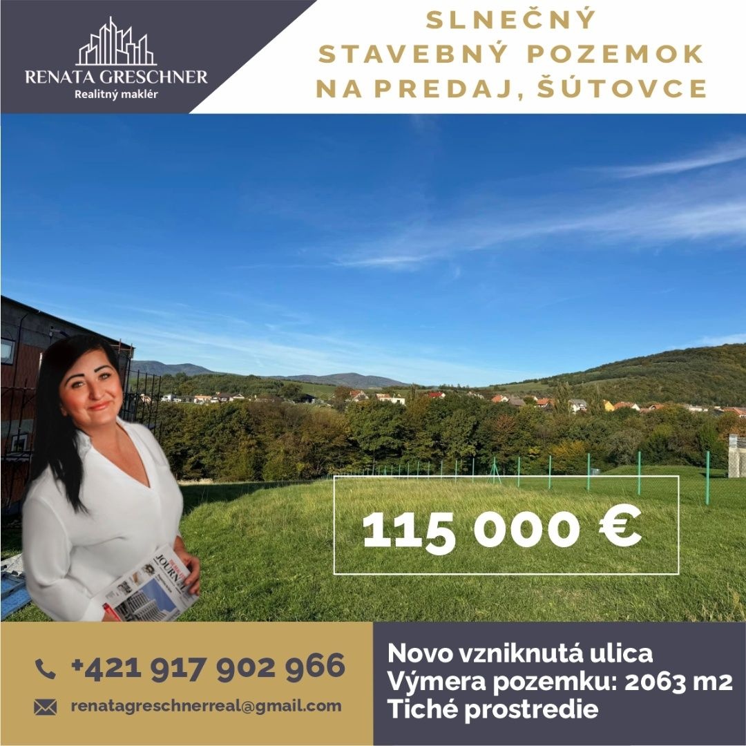 SLNEČNÝ, STAVEBNÝ POZEMOK NA PREDAJ, ŠÚTOVCE,OKRES PRIEVIDZA