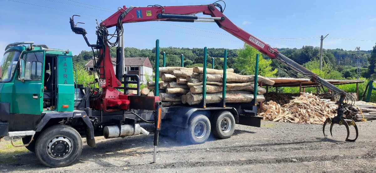 Hydraulická ruka na drevo