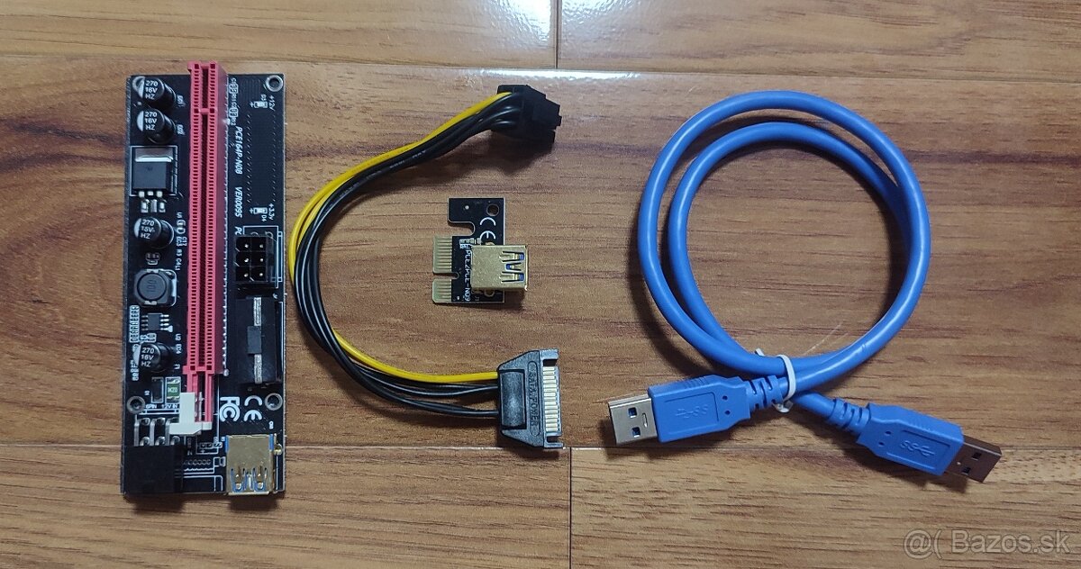 PCI-E Riser Card PCIe 1X to 16X Extender (mining)