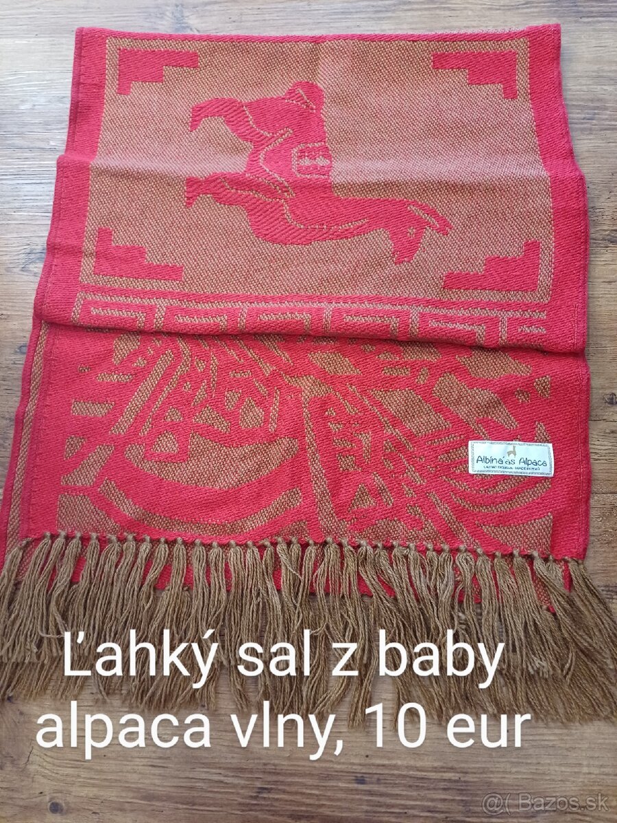 Kvalitný sal z baby camel vlny