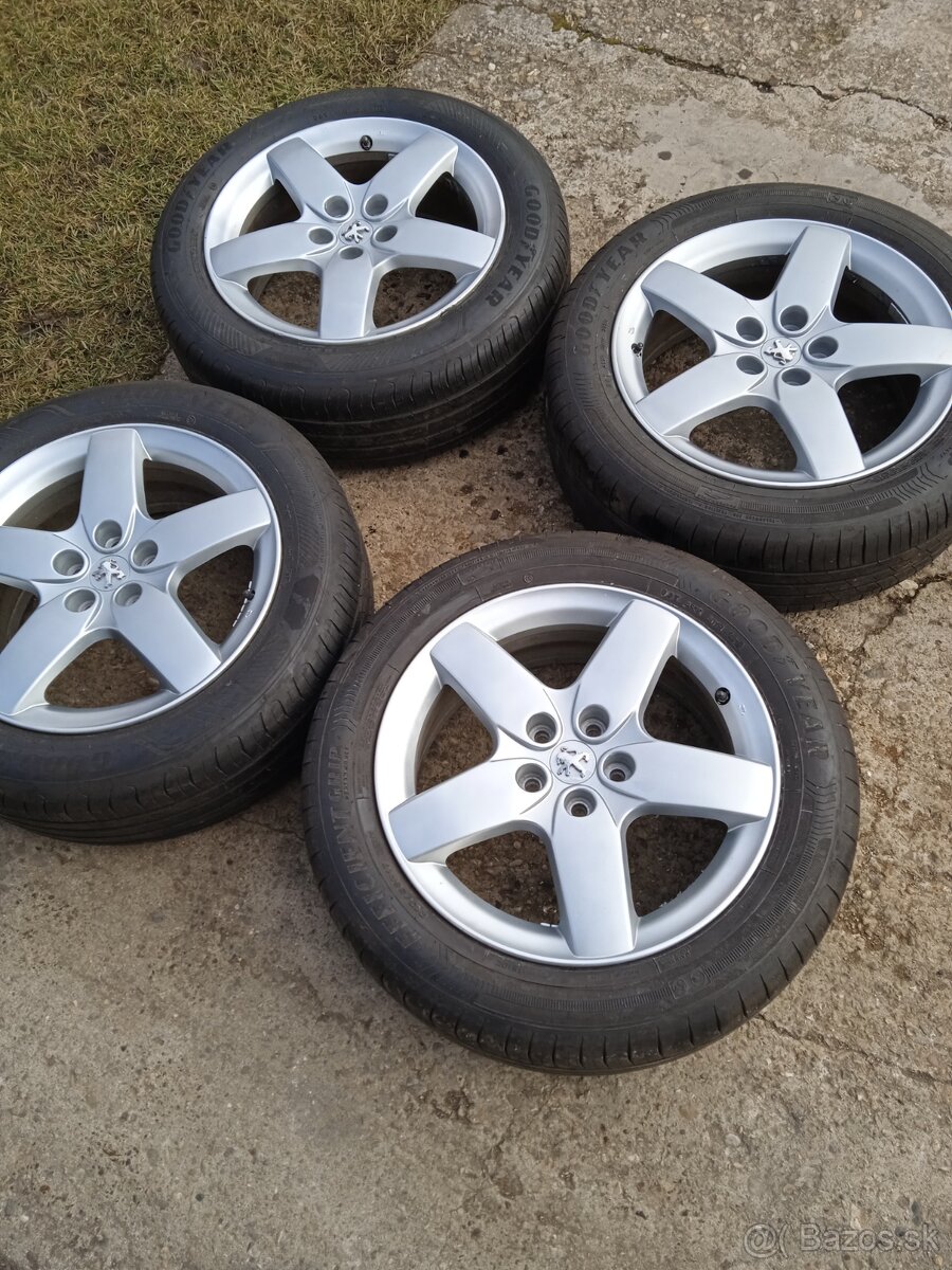 elektrony 17, 5x108, nový lak,  peugeot citroen,  speedline