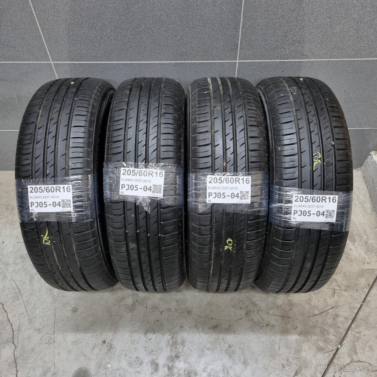 Letné pneumatiky 205/60 R16 KUMHO DOT4519