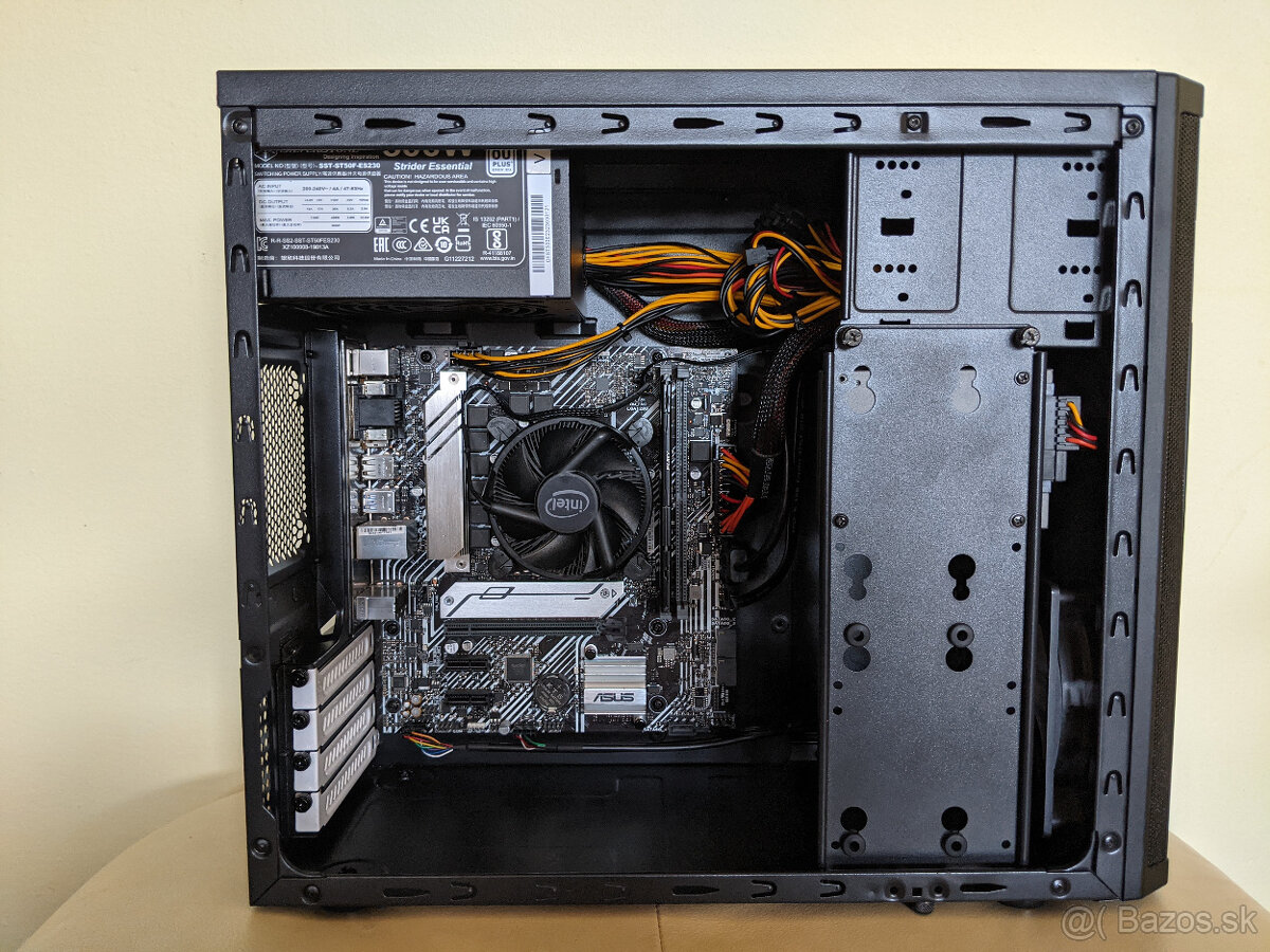 PC: i3-10105, H510M-A, 16GB RAM, SSD 240GB, SilverStone 500W