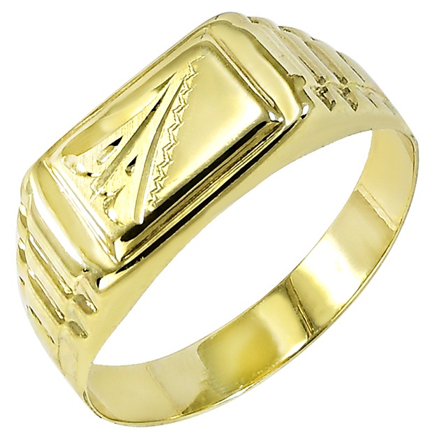 zlatý pánsky prsteň Glare 270